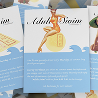 Adult Swim Flyer (ENE Restaurant) 