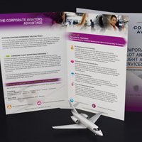  Bifold brochure (Corporate aviators)